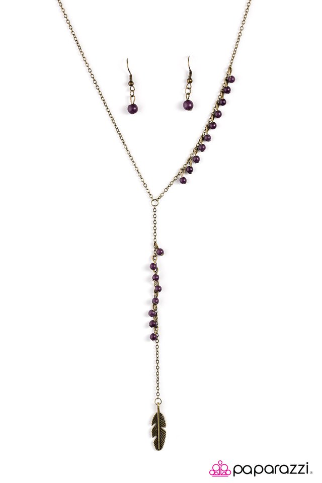 Paparazzi ♥ Western Winds - Purple ♥ Necklace