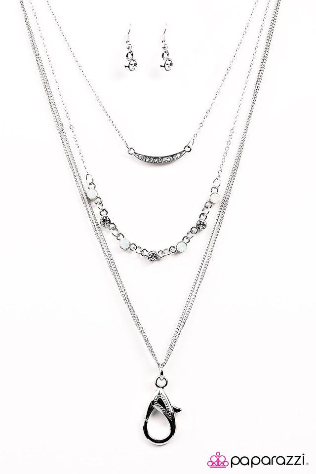 Paparazzi ♥ Can You Adjust The MOONLIGHTING? - White ♥ Lanyard