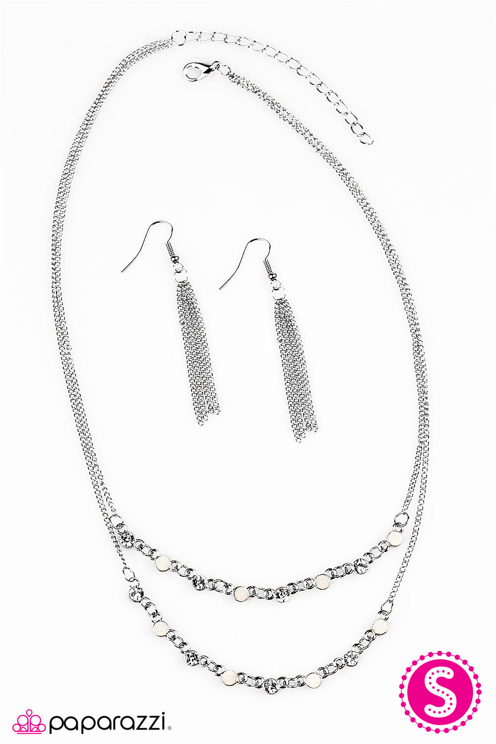 Paparazzi ♥ FIERCEST Of Them All - White ♥  Necklace