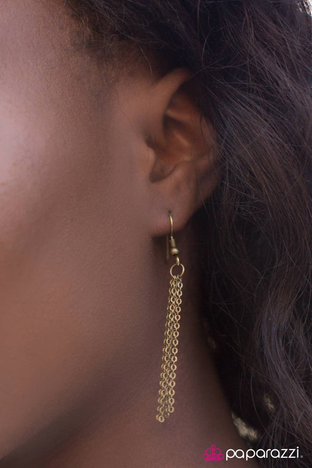 Paparazzi ♥ FLIGHT Of A Lifetime - Brass ♥ Necklace