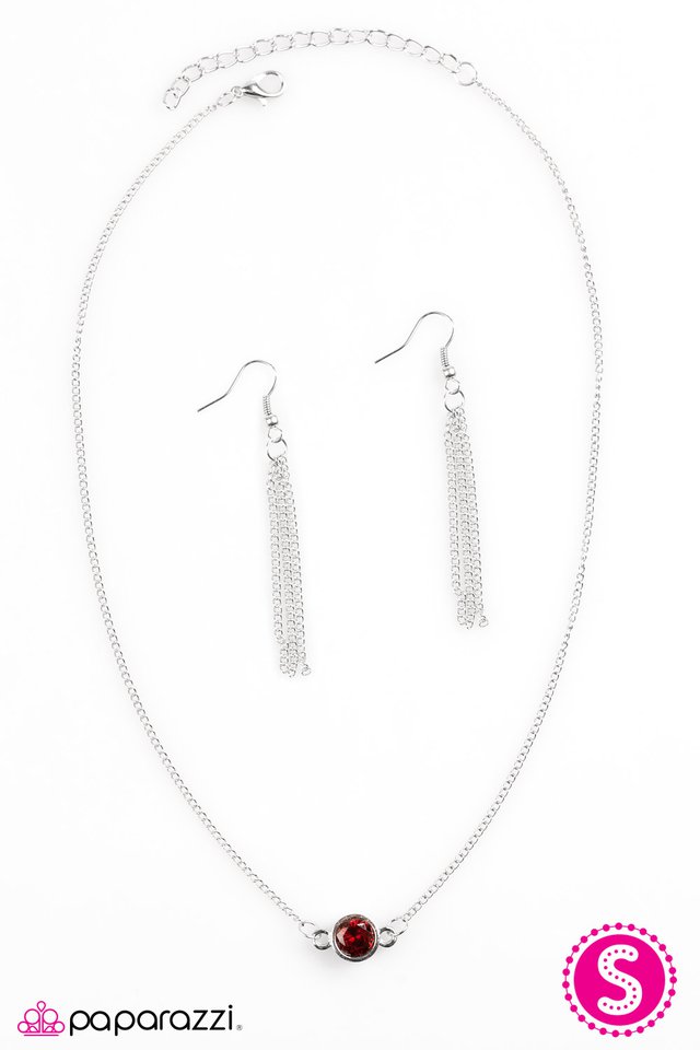 Paparazzi ♥ Diamonds Speak Louder Than Words - Red ♥ Necklace