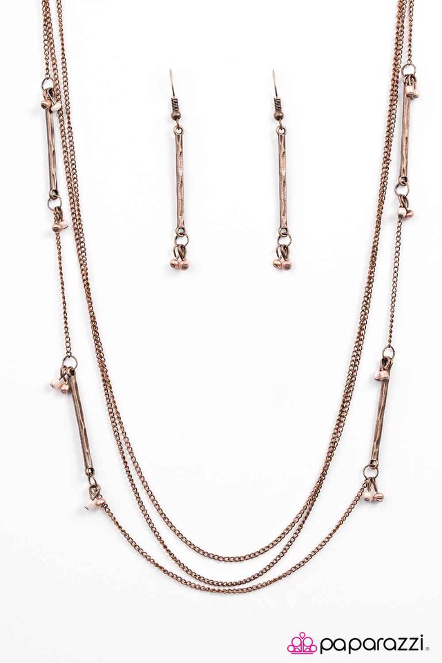 Paparazzi ♥ One Girl Revolution - Copper ♥ Necklace