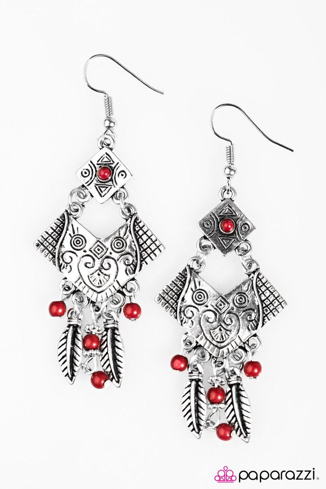 Paparazzi ♥ Soul Music - Red ♥ Earrings