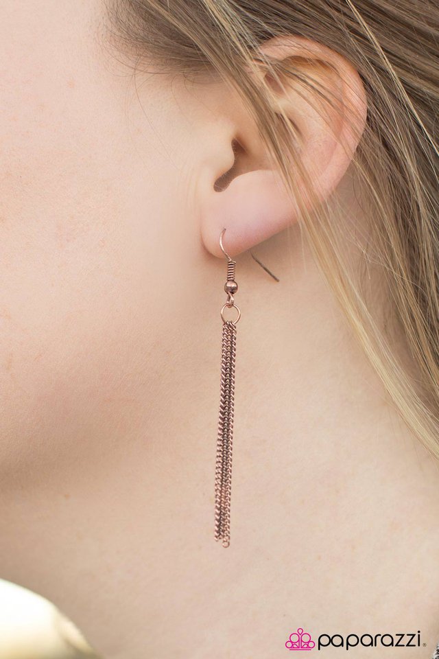 Paparazzi ♥ BAR Out! - Copper ♥ Necklace