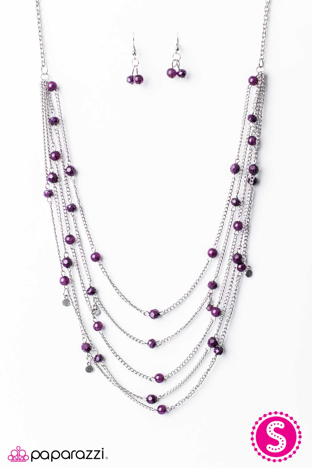 Paparazzi ♥ Take Five! - Purple ♥  Necklace