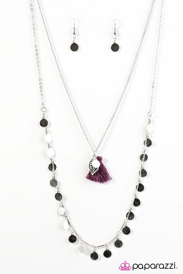 Paparazzi ♥ Born To Wander - Purple ♥ Necklace