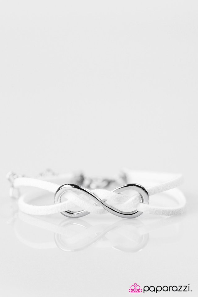 Paparazzi ♥ Infinity and Beyond - White ♥ Bracelet