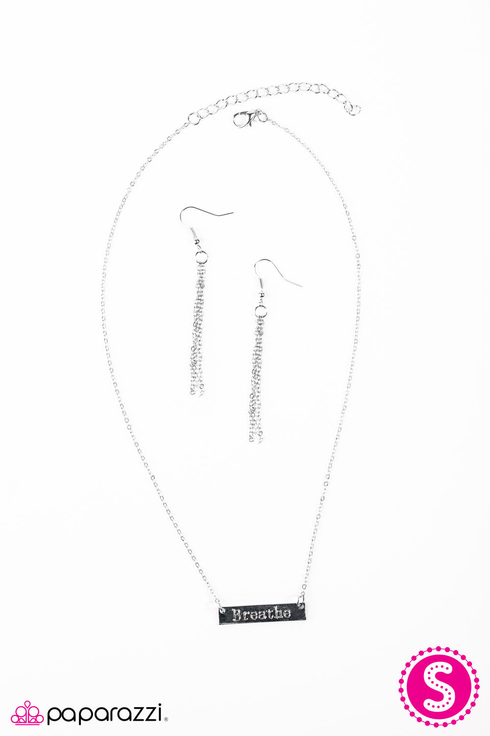 Paparazzi ♥ Breathe In, Breathe Out - Silver ♥  Necklace