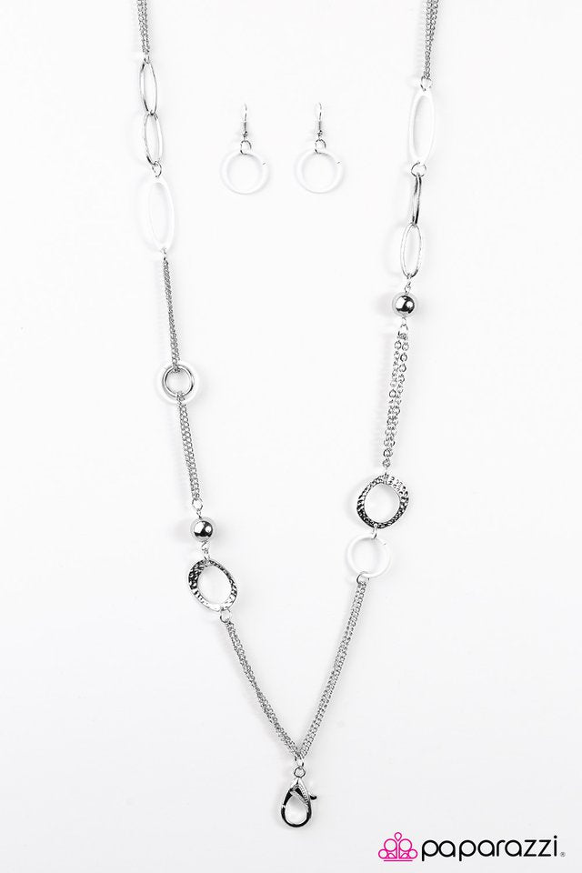Paparazzi ♥ Strictly Business - White ♥ Lanyard