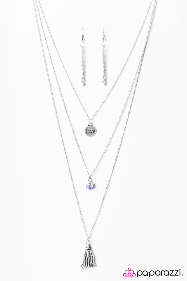 Paparazzi ♥ Love Song - Purple ♥ Necklace
