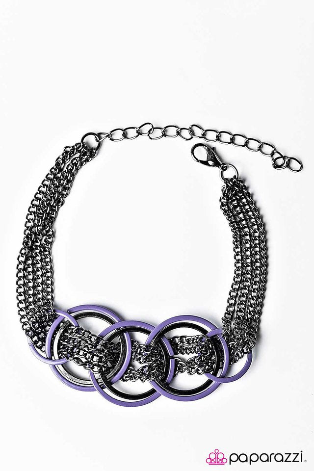 Paparazzi ♥ Revved Up - Purple ♥ Bracelet