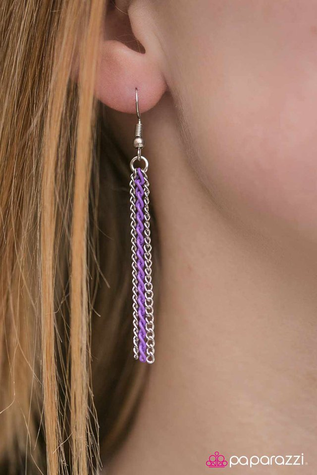 Paparazzi ♥ A Good Man Is HEART To Find - Purple ♥ Necklace