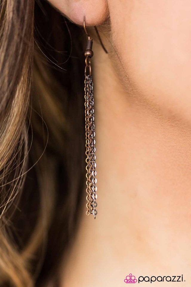 Paparazzi ♥ Flash Point - Copper ♥ Necklace