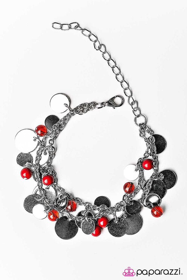 Paparazzi ♥ Shake It, Dont Break It - Red ♥ Bracelet