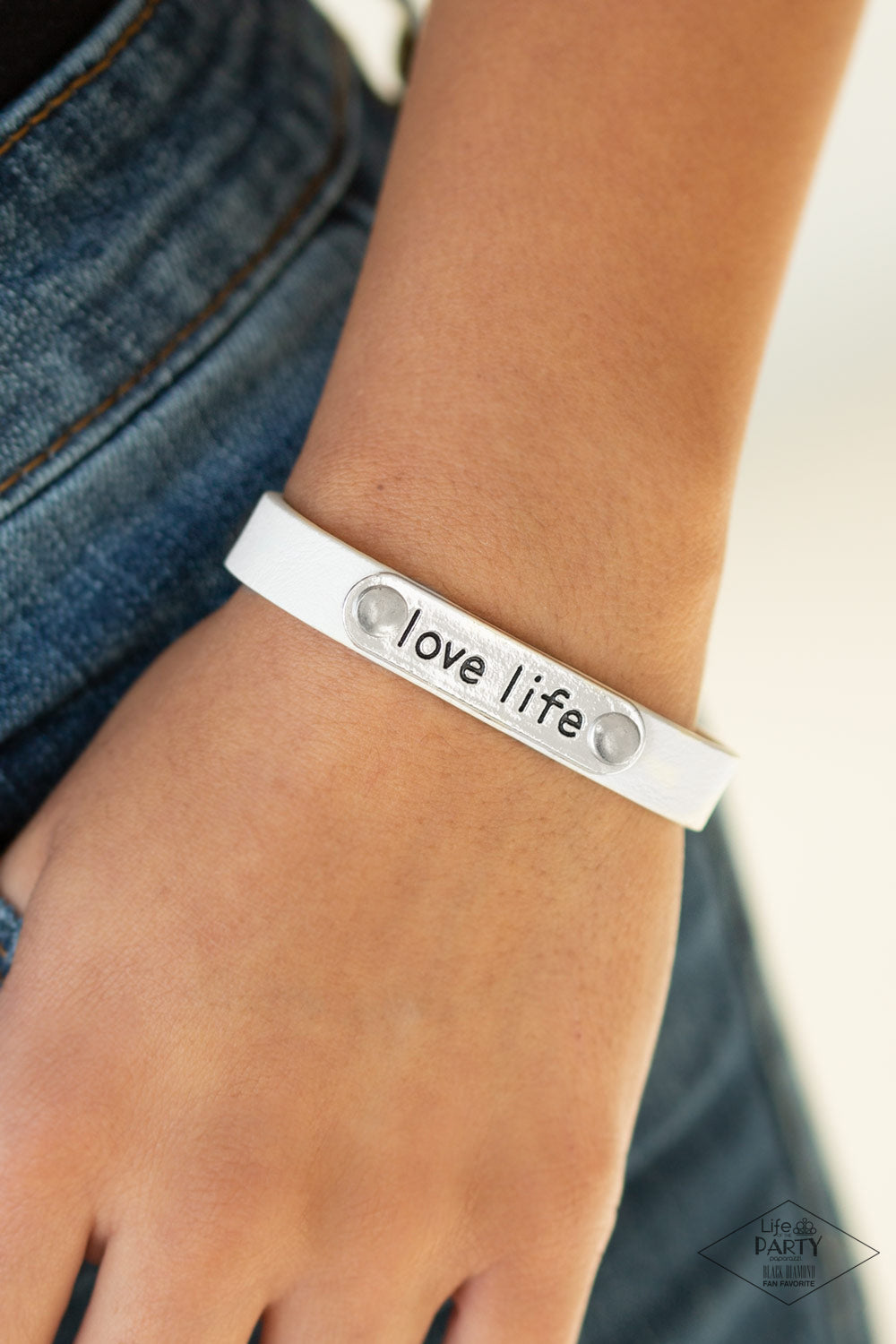 Paparazzi ♥ Love Life - White ♥  Bracelet