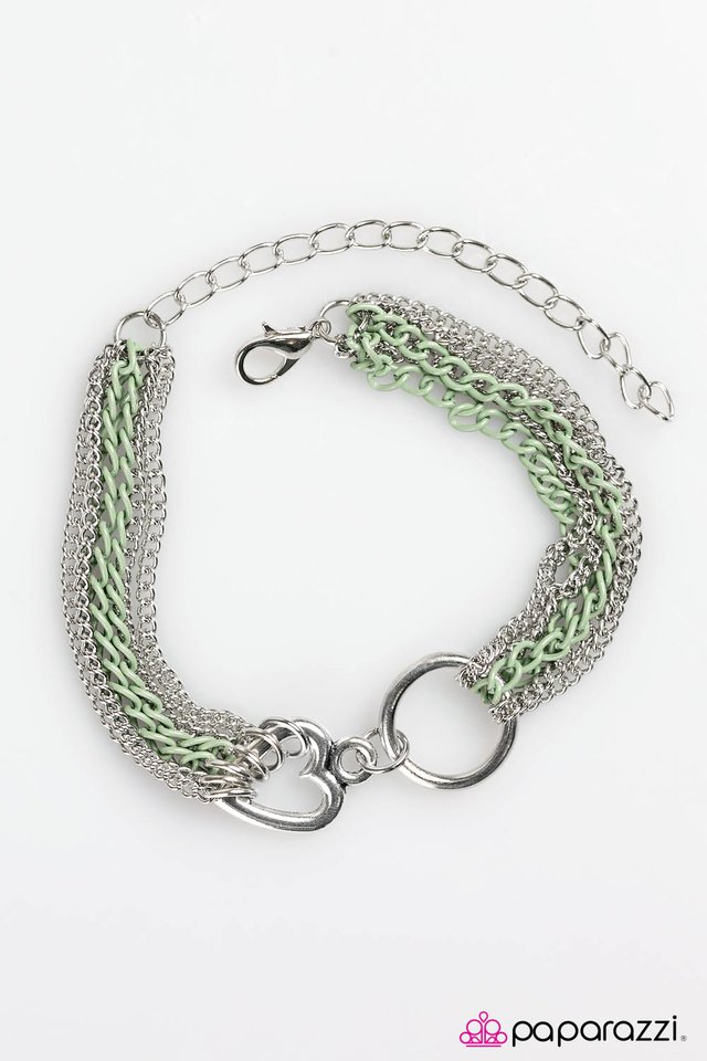 Paparazzi ♥ Heart Candy - Green ♥ Bracelet