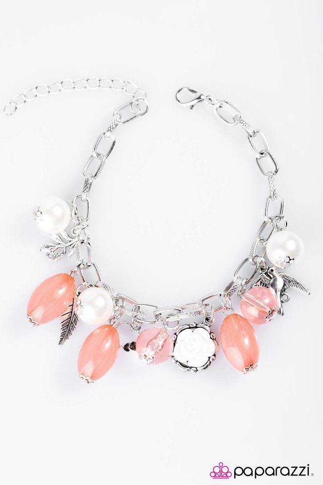 Paparazzi ♥ Love Doves - Orange ♥ Bracelet