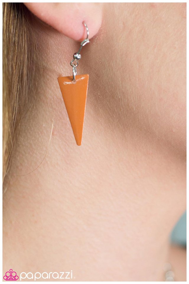 Paparazzi ♥ That is the Point - Orange ♥ Necklace