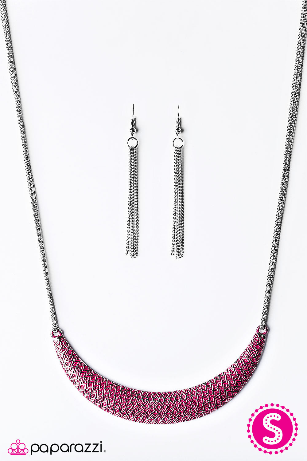 Paparazzi ♥ MOONsoon Season - Pink ♥  Necklace