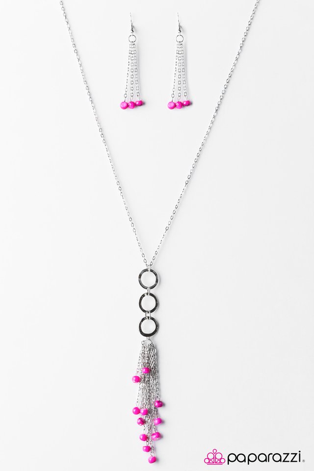 Paparazzi ♥ Come Sail Away - Pink ♥ Necklace