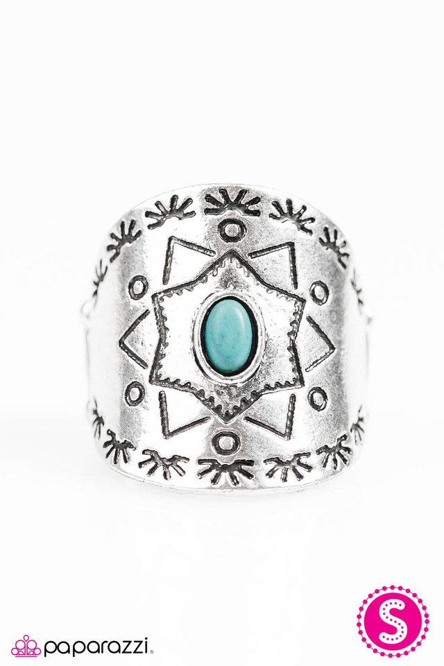 Paparazzi ♥ Desert Dweller - Blue ♥ Ring