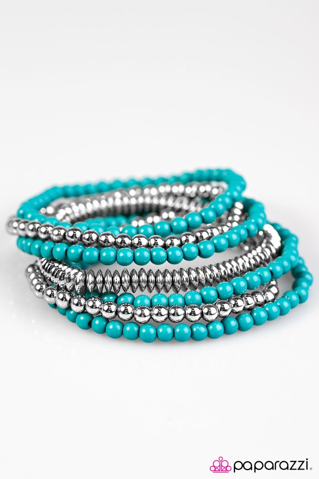 Paparazzi ♥ The BEAD Goes On - Blue ♥ Bracelet