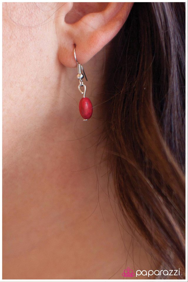 Paparazzi ♥ Firestone - Red ♥ Necklace