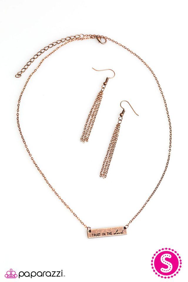 Paparazzi ♥ Trust In The Lord - Copper ♥ Necklace
