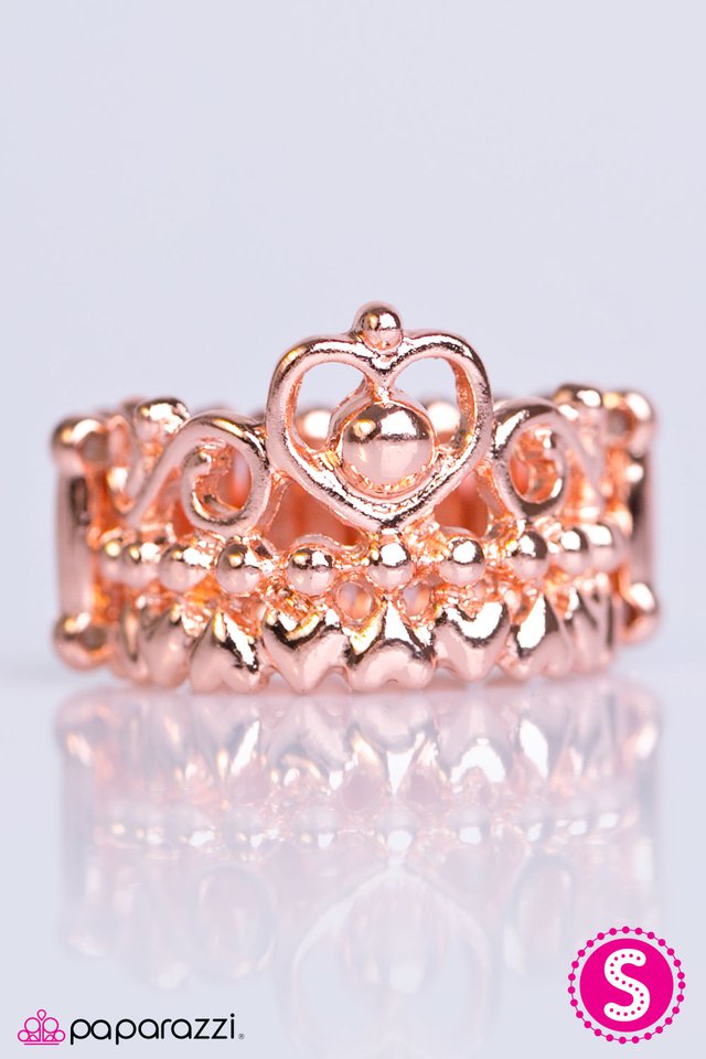 Paparazzi ♥ Crown of Hearts - Copper ♥ Ring