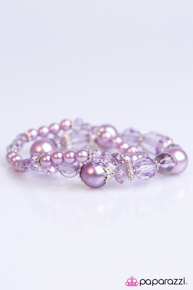 Paparazzi ♥ Glass Crowns - Purple ♥ Bracelet