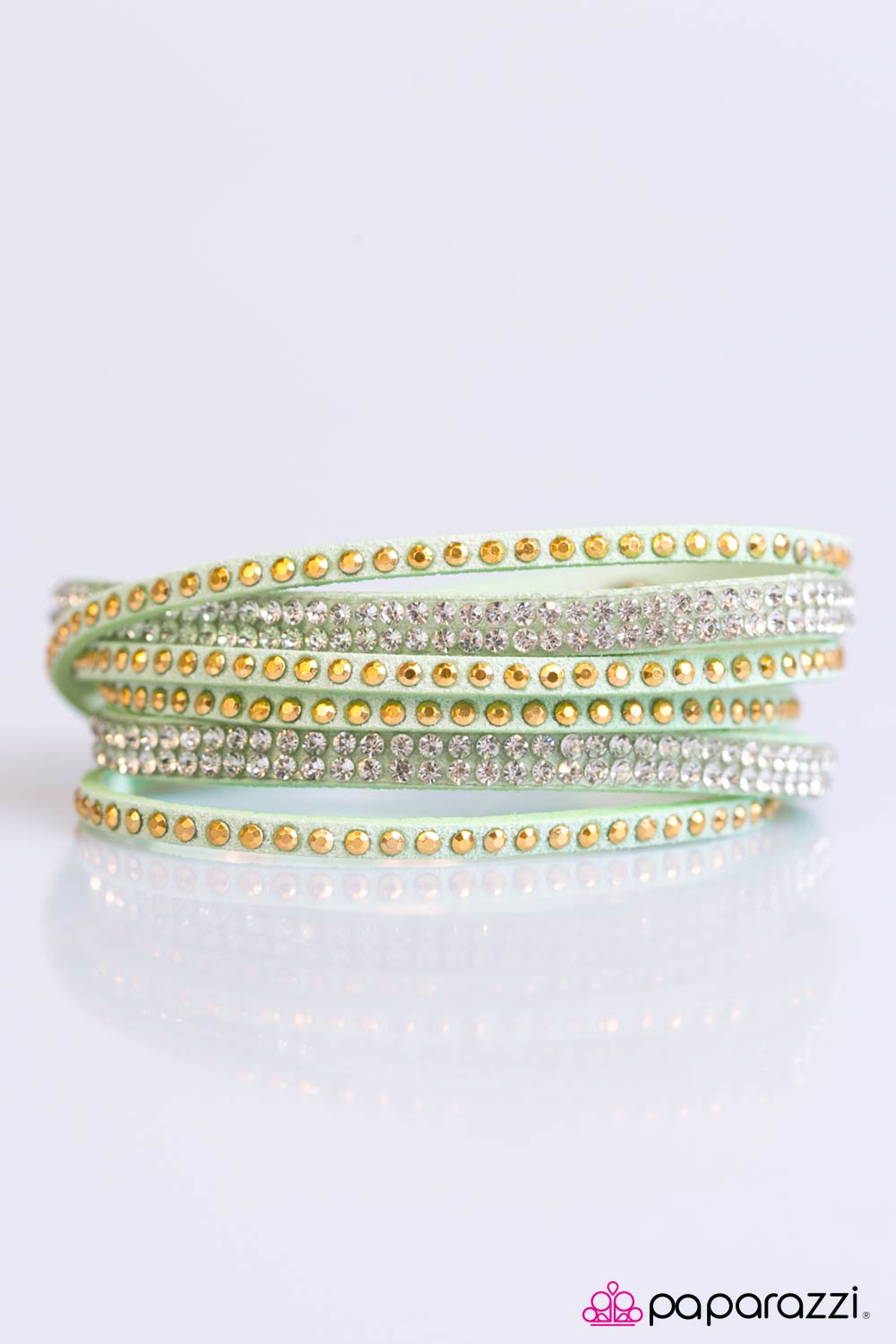 Paparazzi ♥ Stop, Drop, and Sparkle - Green ♥  Bracelet
