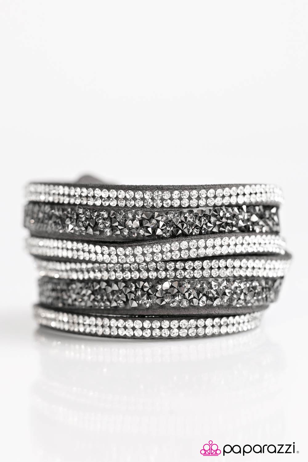 Paparazzi ♥ Rhinestone Radar - Silver ♥  Bracelet