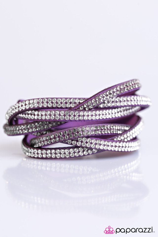 Paparazzi ♥ Send In The Sparkle! - Purple ♥ Bracelet