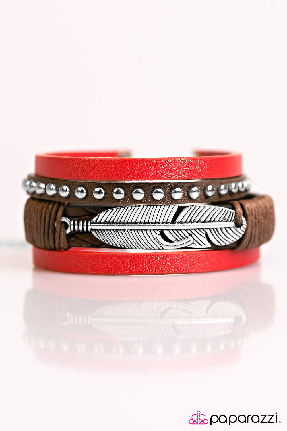 Paparazzi ♥ A Leading FLIGHT - Red ♥  Bracelet