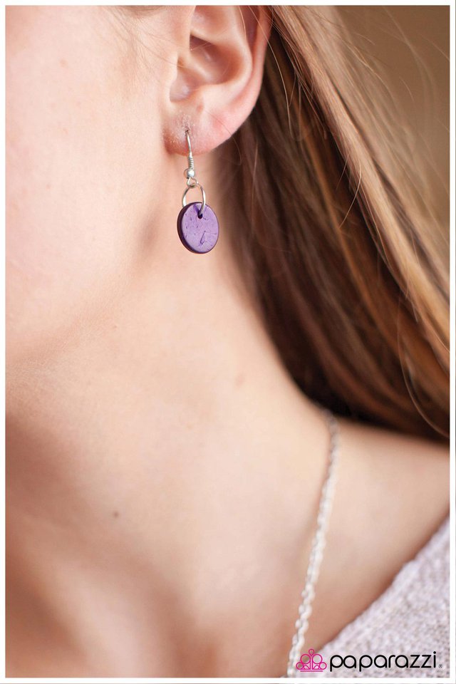 Paparazzi ♥ Jumping Through Hoops - Purple ♥ Necklace