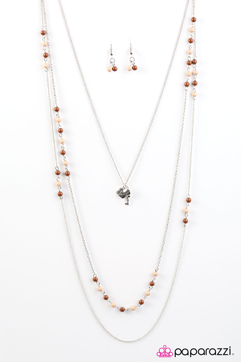 Paparazzi ♥ A Lovely Time - Brown ♥  Necklace