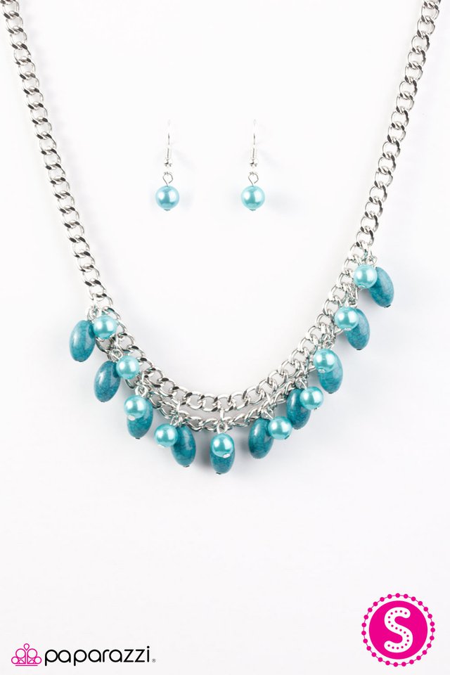 Paparazzi ♥ Cant BEAD Tamed - Blue ♥ Necklace