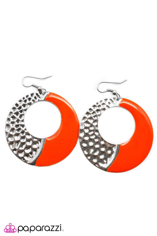 Paparazzi ♥ Sunny Side Up - Orange ♥ Earrings