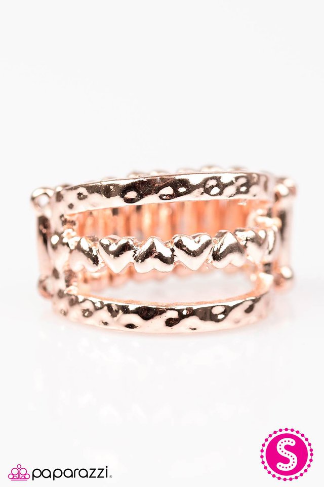 Paparazzi ♥ Dance Your Heart Out - Rose Gold ♥ Ring