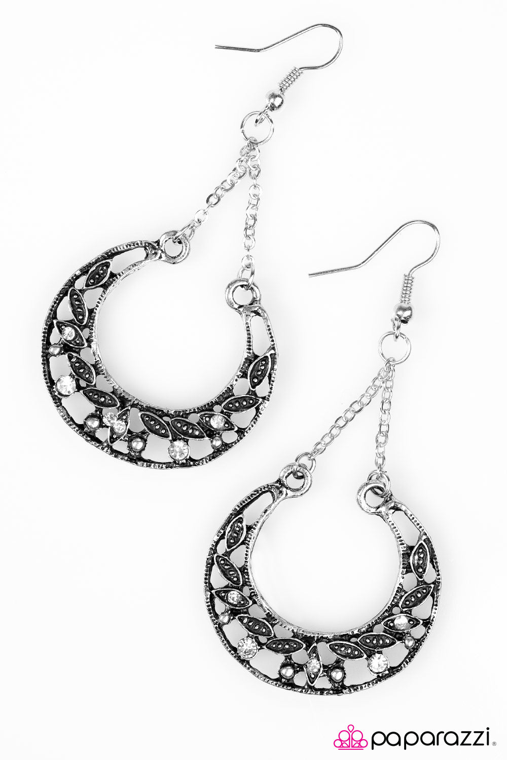 Paparazzi ♥ BEAM On! - White ♥  Earrings