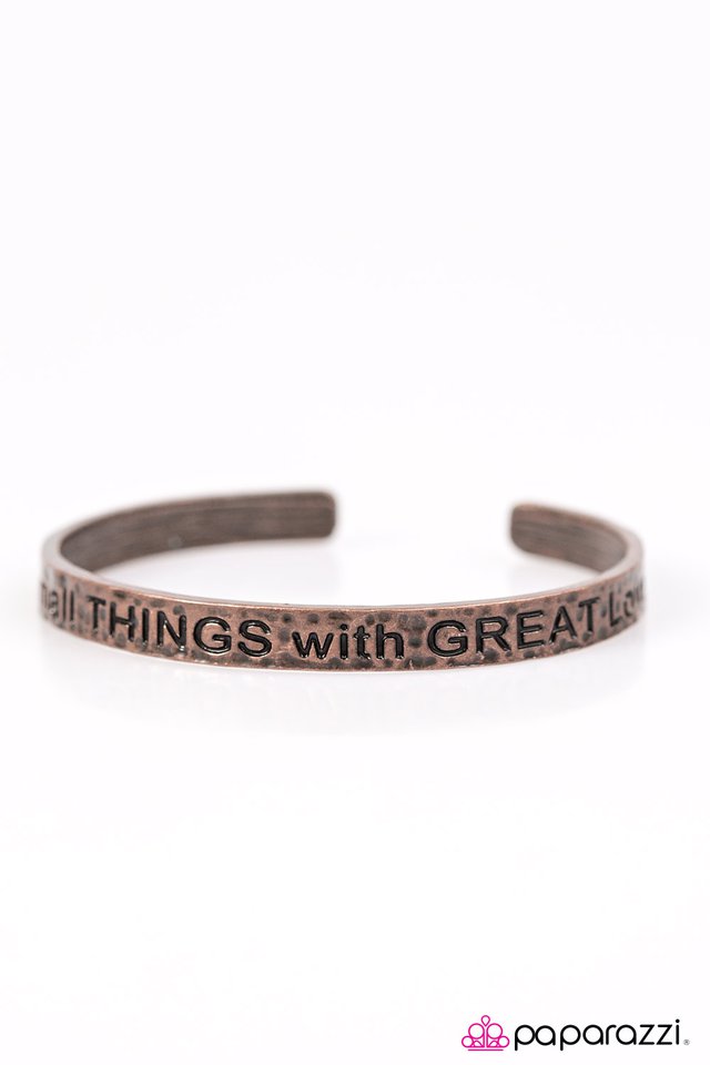 Paparazzi ♥ With Great Love - Copper ♥ Bracelet