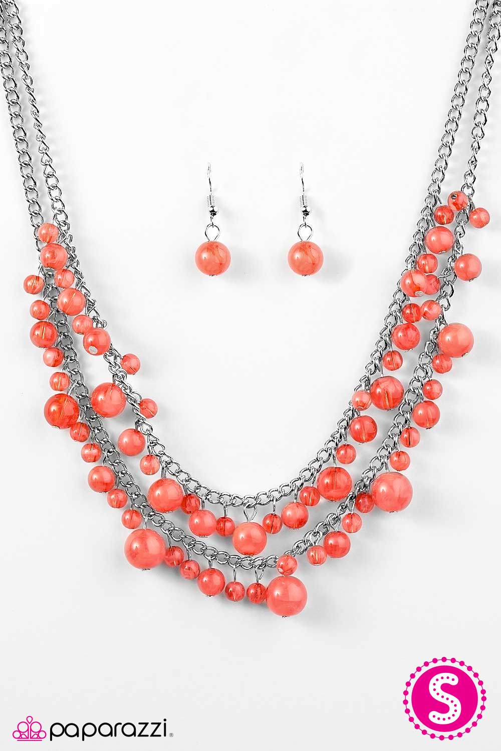 Paparazzi ♥ Summer Isles - Orange ♥  Necklace