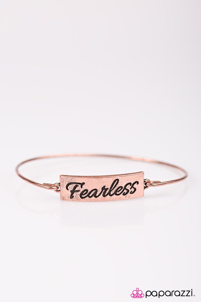 Paparazzi ♥ Live Fearlessly - Copper ♥ Bracelet