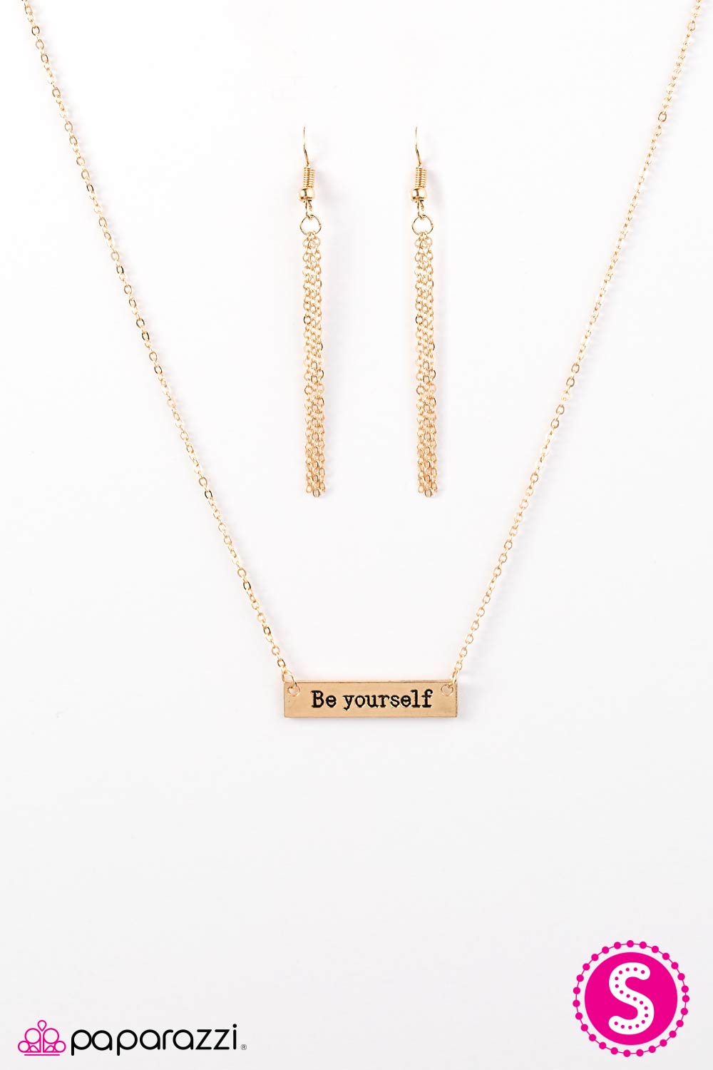 Paparazzi ♥ Just Be You - Gold ♥  Necklace