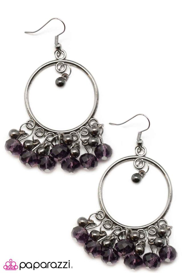 Paparazzi ♥ Twilight Zone - Purple ♥ Earrings