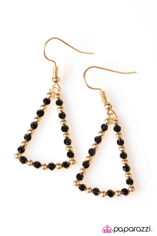Paparazzi ♥ The French Open - Gold ♥ Earrings