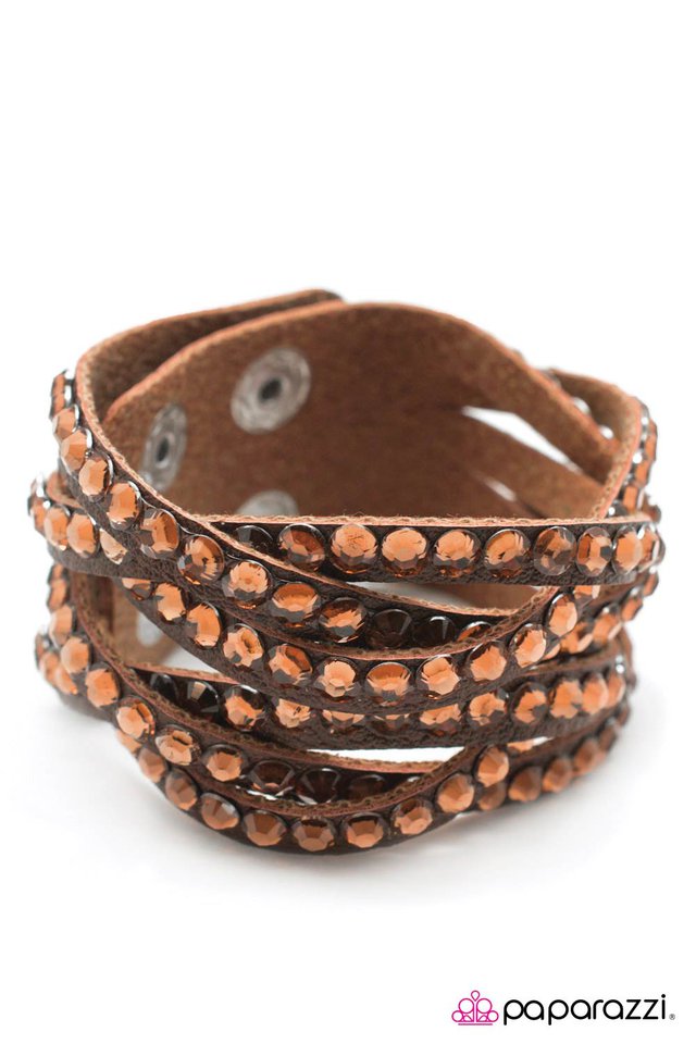 Paparazzi ♥ Double Take - Brown ♥ Bracelet
