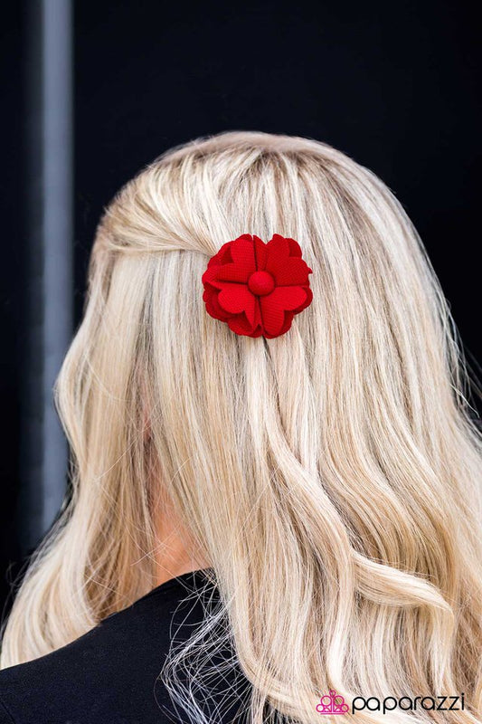 Paparazzi ♥ Tag, You Are It - Red ♥ Hair Clip-product_sku