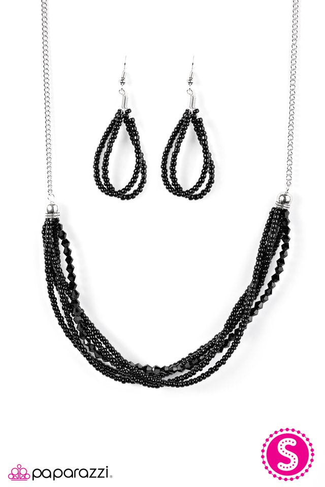 Paparazzi ♥ You Better BEAD-lieve It! - Black ♥ Necklace
