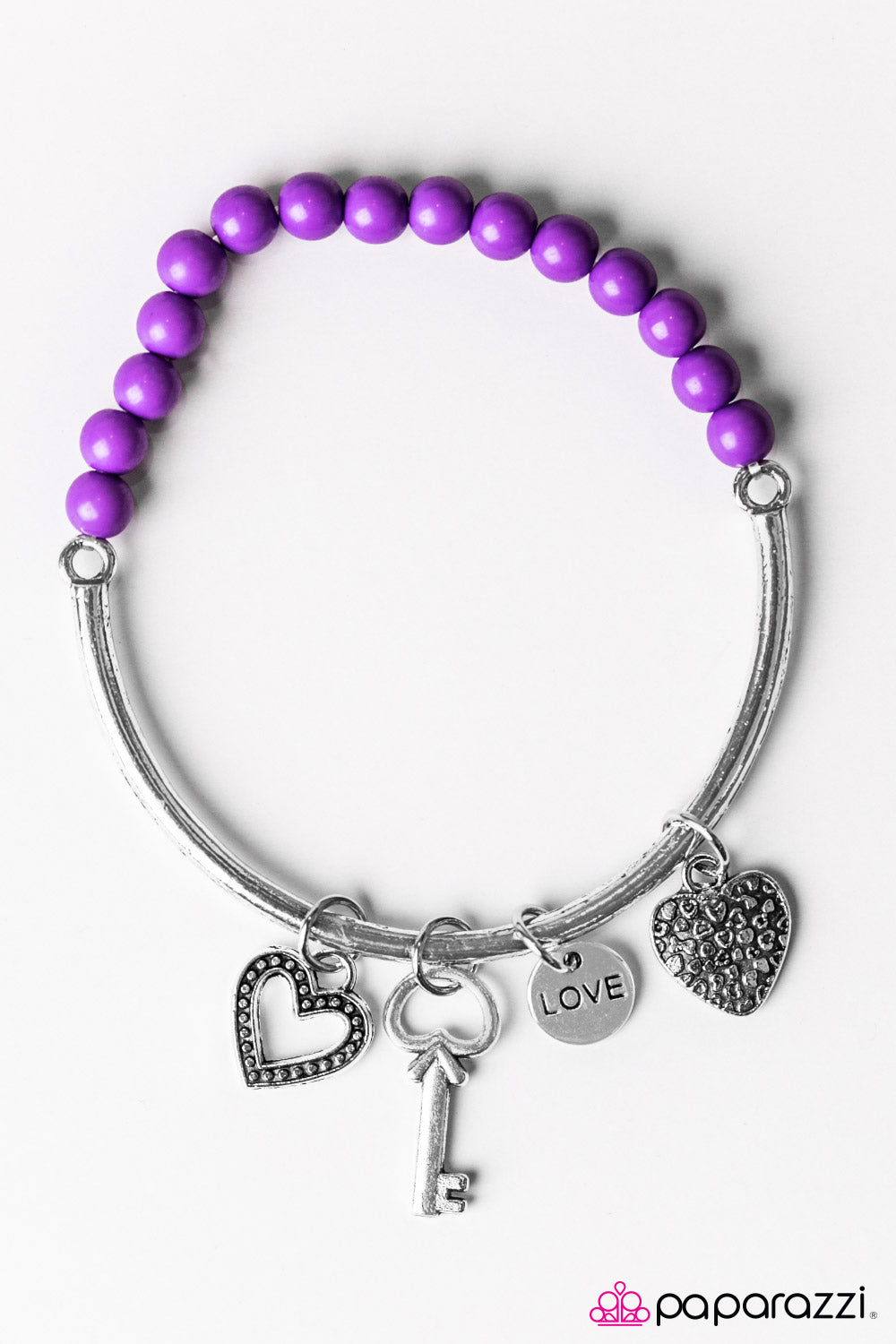 Paparazzi ♥ You Hold The Key - Purple ♥  Bracelet
